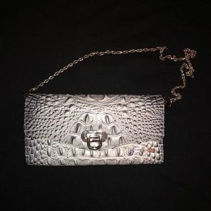 Charlie Lapson Croco-Embossed Wallet on a Chain